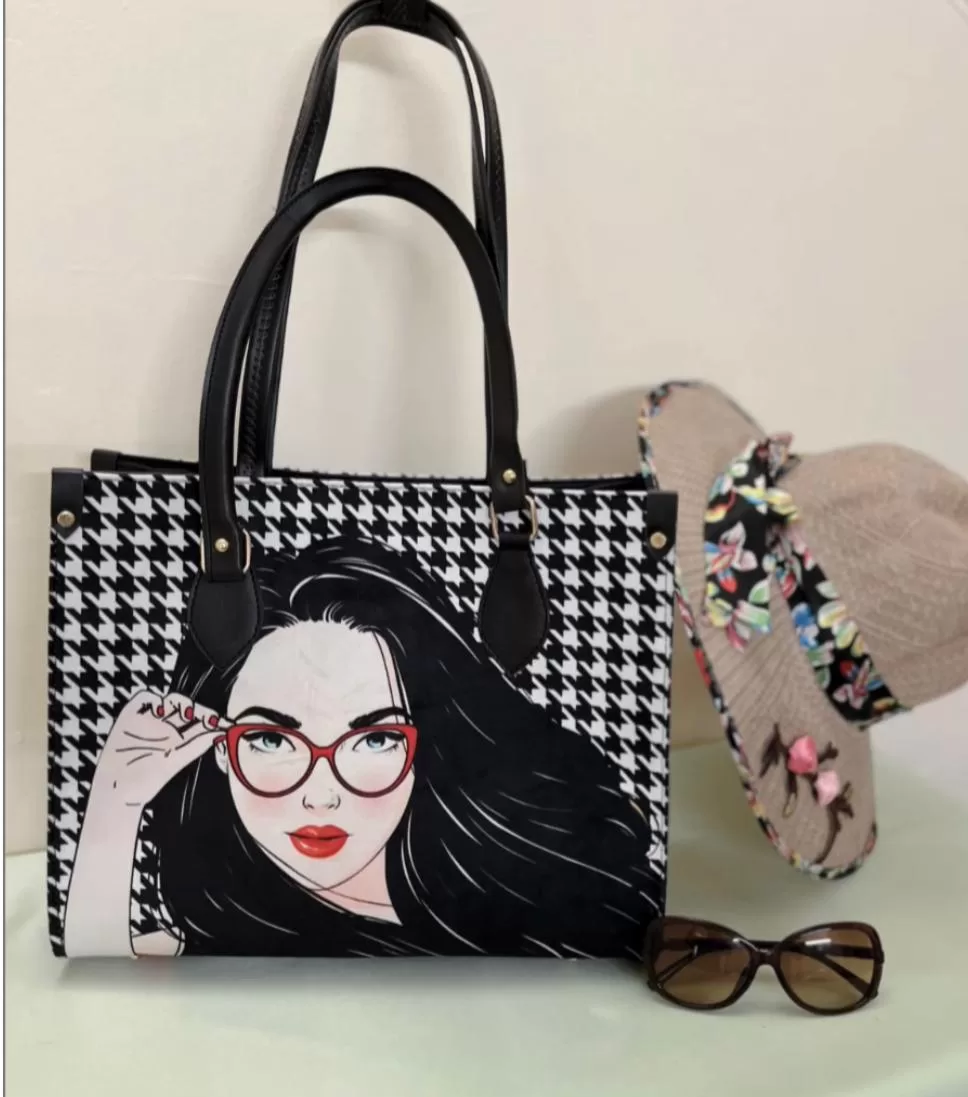 Multi Casual Printed Tote Bag