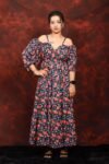 Casual Floral Print Western wear Gown