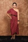 one shoulder western dress